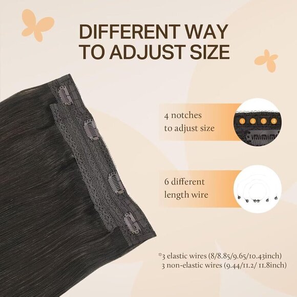 Hair Extensions 16 Inch 95g Remy Human Hair Extensions Invisible Transparent Lin - Picture 4 of 9